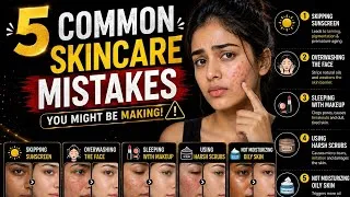 Thumbnail: 5 Skincare Mistakes That Are Ruining Your Skin! 😱