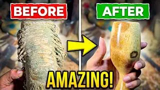 Thumbnail: I Can't Believe This Started as a Log! 🪵