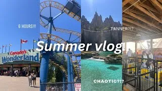 Thumbnail: summer vlog. chaotic + 6 hours. ☀️🐚🩵