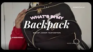 Thumbnail: What’s in my backpack | End of high school 🤭😭✨