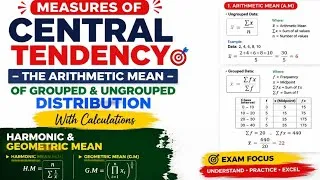 Thumbnail: STATISTICS MEASURES OF LOCATION— MEAN OF GROUP & UNGROUPED DISTRIBUTION #GMAETS41 #STA202 #STA112