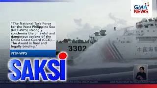 Thumbnail: PHL ships at Bajo de Masinloc blasted with water cannons for 2nd consecutive day | Saksi