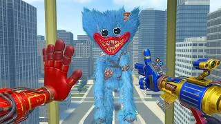 Thumbnail: Huggy Wuggy and All Poppy Playtime Monsters Are Attacking the City! | Garry's Mod