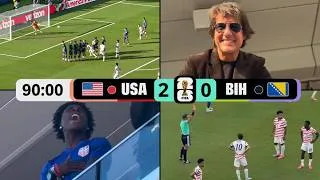 Thumbnail: Tom Cruise & IShowSpeed GO WILD as Malik Tillman's INSANE Free Kick for USA vs Bosnia & Herzegovina