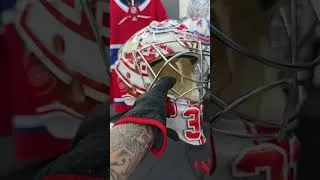 Thumbnail: The RAREST CAREY PRICE WORN Goalie Mask on the Current Market Montreal Canadiens DaveArt 2013