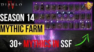Thumbnail: How I got 30+ Mythics FAST in SSF | Diablo 4 Season 14