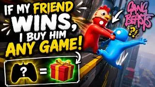 Thumbnail: If My Friend Wins, I Buy Him ANY Game! (Gang Beasts)