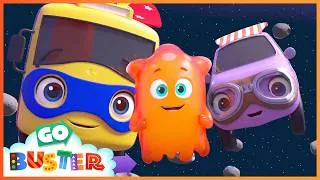 Thumbnail: Superhero Buster's Space Advebtures | Go Buster - Bus Cartoons & Kids Stories