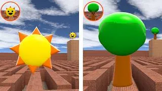 Thumbnail: Playing as Mr Sun vs MR TREE | Ultimate Evolution in the Maze | Garry's Mod!?