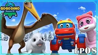 Thumbnail: Harp Seal’s Meiden Sail | 🌟 GoGoDino S10 | Dinosaurs | Kids Cartoon | Adventure Animation | Ep08