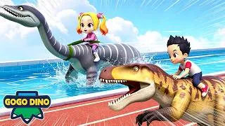 Thumbnail: Best Dino Race! 🦖🏁🦕 | GOGODINO's Best | Cartoon for Kids Dinosaur | Best Compilation