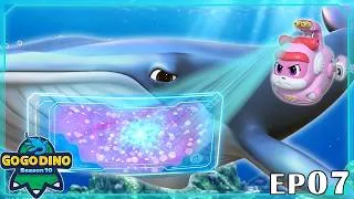 Thumbnail: In A Blue Whale | 🌟 GoGoDino S10 | Dinosaurs | Kids Cartoon | Adventure Animation | Ep07 | 4K