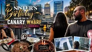Thumbnail: Exploring Canary Wharf 🇬🇧 | Sister’s Birthday Treat & Our Weekend in London