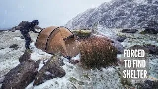 Thumbnail: Winter Storm Camping in High Winds, Heavy Rain & Ice | Finding Shelter with the Hilleberg Nammatj 2