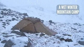 Thumbnail: Solo Winter Camping in the Rain and Snow on a Mountain | Hilleberg Jannu