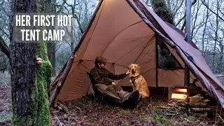 Thumbnail: Winter Hot Tent Camping with my Dog