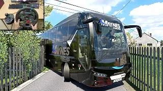 Thumbnail: Realistic bus driving through Tight roads of Poland | Euro Bus simulator | Logitech G29 Setup