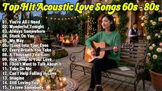 Thumbnail: You're All I Need, Wonderful Tonight | Best Acoustic Love Songs 60s 80s - Relaxing Songs