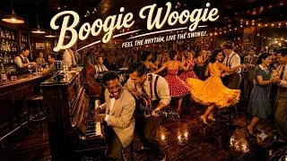 Thumbnail: Old School Boogie Woogie 🎺 | Hot Piano Rhythms from the Swing Era