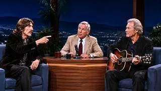 Thumbnail: George Harrison Challenged Clint Eastwood to Play Guitar on Live Tv — 7 Seconds Later Everyone Froze