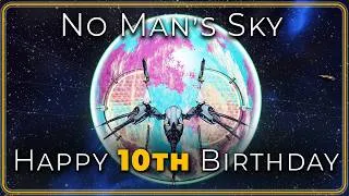 Thumbnail: Happy 10th Birthday No Man's Sky 2026! Let's BREAK the Record!