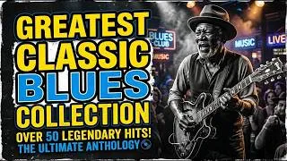 Thumbnail: Eric Clapton, Jimi Hendrix, ZZ Top, BB King, SRV – Classic Blues Rock Guitar Power & Gritty Voices
