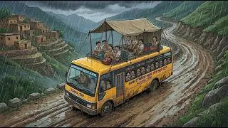 Thumbnail: 90s Rainy School Trip ❤️ | Bachpan Ki Woh Yaadgaar Yaadein | Ghibli Style Nostalgia