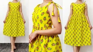 Thumbnail: Simple Short Frock Cutting and Stitching || Trendy Summer Outfit Cutting and Stitching for Beginners