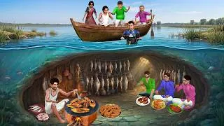 Thumbnail: Underwater Fish Fry Cooking Inside Pond Tasty Fish Fry Hindi Kahani Moral Stories Funny Comedy Video