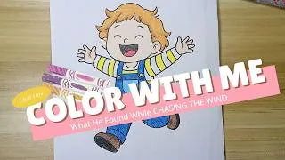 Thumbnail: The Boy Who Chased the Wind 🍃 Relaxing Coloring Story About Life's Journey