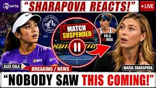 Thumbnail: 🚨 TENNIS WORLD STUNNED! Maria Sharapova Reacts After Alex Eala vs Ruse Suspension — Her Prediction!