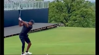 Thumbnail: Tiger Woods exclusive practice round footage at Southern Hills ahead of 2022 PGA