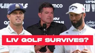 Thumbnail: LIV Golf finds an investor, but will Rahm and Bryson stay?