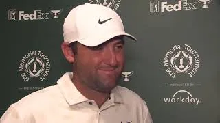 Thumbnail: Scottie Scheffler Saturday Flash Interview 2024 the Memorial Tournament · Round 3