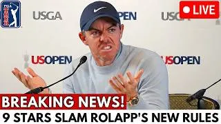 Thumbnail: PGA TOUR in BIG TROUBLE! 9 Stars LASH OUT at Rolapp's New Rule Changes Before the US Open!