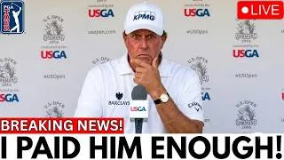 Thumbnail: PGA Tour BOMBSHELL! Phil Mickelson's Caddie of 25 Years FIRED Him — $900,000 Debt Ends Partnership