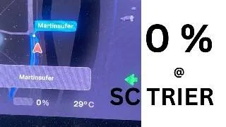 Thumbnail: Mit 0% am Tesla Supercharger V4 Trier! Was ist passiert?! 😱