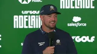 Thumbnail: Bryson DeChambeau Sends a Message at Adelaide 🇦🇺 | 2026 Round 1 Press Conference – Crushers GC