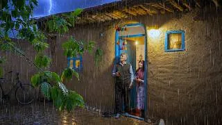 Thumbnail: A Peaceful Rainy Night 🌧️ | Cozy Slow Living with a Rural Couple!
