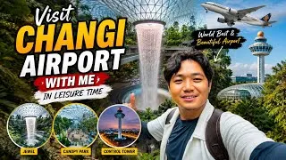 Thumbnail: World’s Best Airport! 😍 Visiting Changi Airport & Jewel Rain Vortex | Singapore Vlog 2026