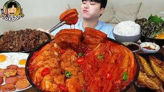 Thumbnail: ASMR MUKBANG 집밥 직접 만든 김치찌개 계란후라이 생선구이 먹방! Kimchi-jjigae Korean Home Meal EATING REAL SOUND!