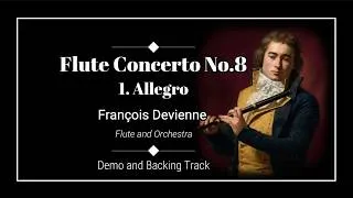 Thumbnail: 1. Allegro - Flute Concerto in G major No.8 - Francois Devienne - Sheet music - Demo & Backing track