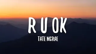 Thumbnail: Tate McRae - r u ok (Lyrics)