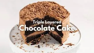 Thumbnail: Triple Layered Chocolate Cake | The Ultimate Chocolate Cake Recipe