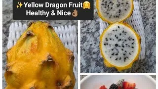 Thumbnail: 🤩Something new 🐲Dragon Fruit💛 the 1st time. A pleasant experience ✨️👌🏽Good Health I$ True Wealth.