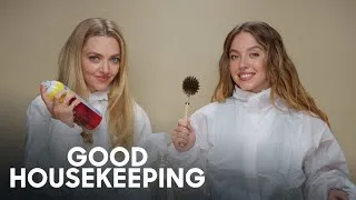 Thumbnail: Sydney Sweeney & Amanda Seyfried Go Full ASMR Tackling Stubborn Stains | Good Housekeeping