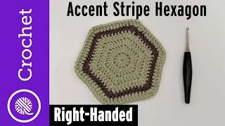 Thumbnail: Crochet the Accent Stripe Hexagon