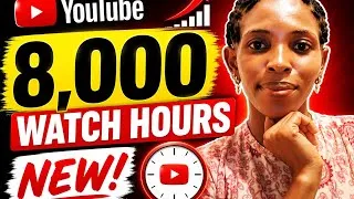 Thumbnail: YouTube’s New 8,000 Watch Hours Rule — What Beginners Need to Know