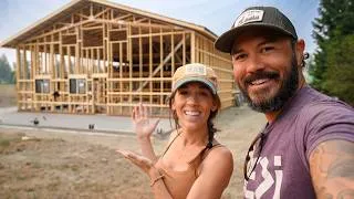 Thumbnail: The Roof Is Complete & Our Huge Wrap Around Patio Pour Is Done! (But A Nearby Threat Has Us Worried)