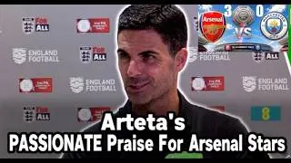 Thumbnail: Mikel Arteta Press Conference Arsenal 3-0 Man City Community Shield post Match Reaction